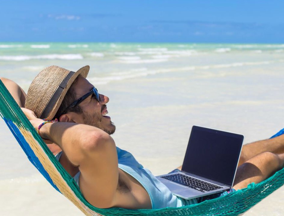 A HomeSec broker hard at work setting business loans