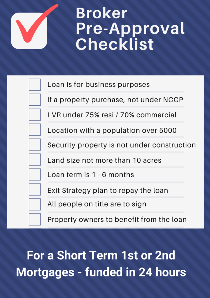 Broker Pre-Approval Checklist